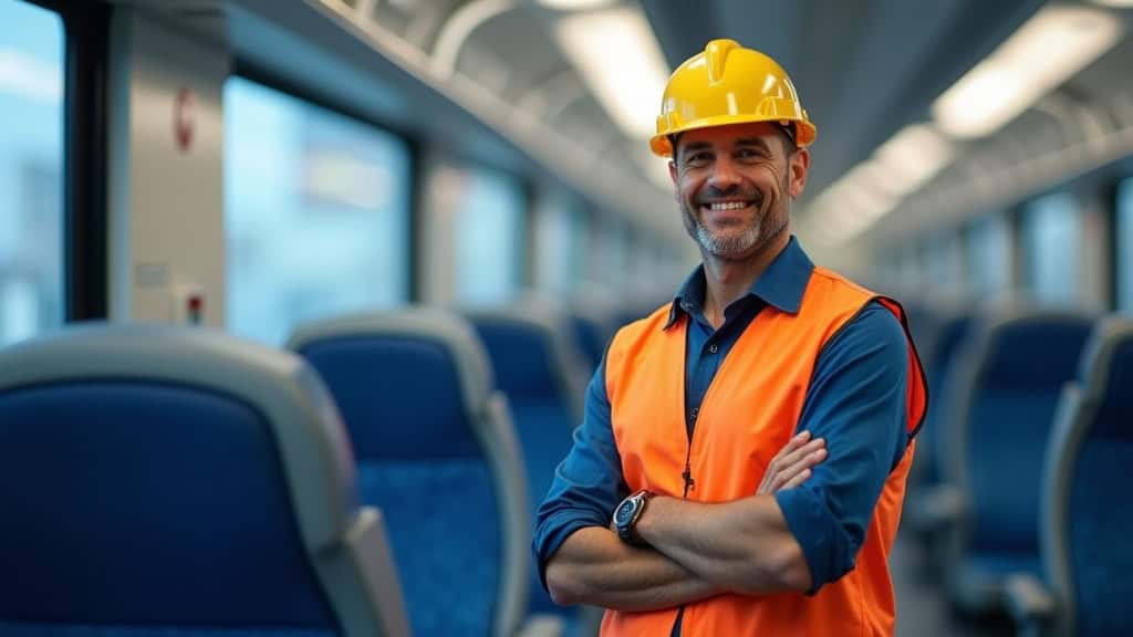 Technicien en train d