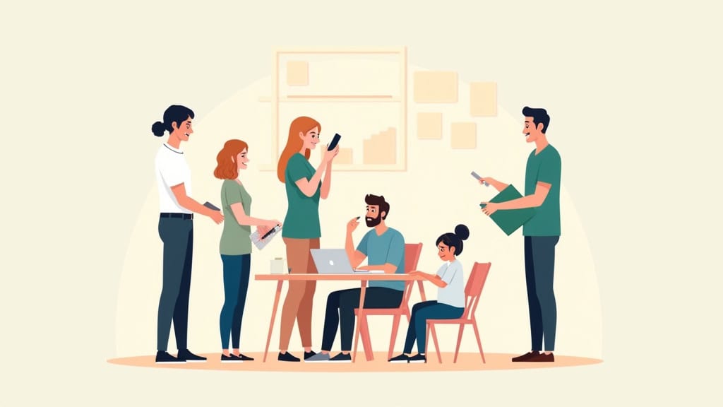 Illustration des étapes d