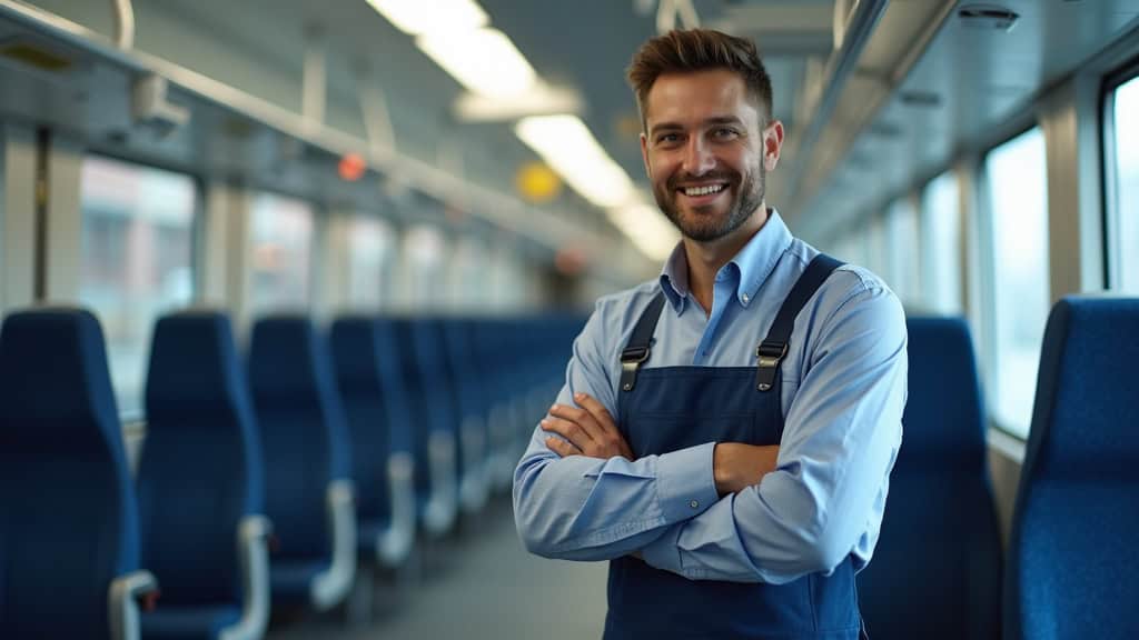 Technicien en train d