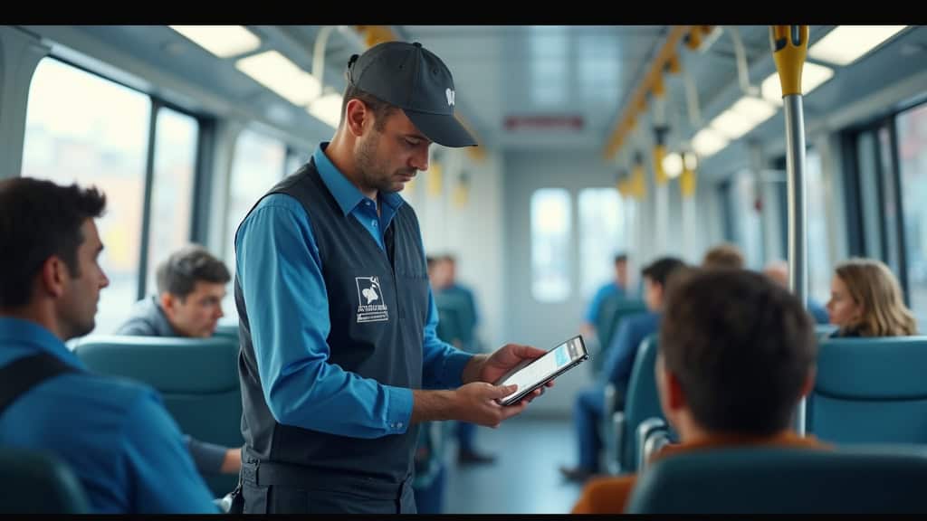 Technicien en train d