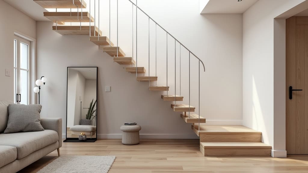 Monte-escalier droit installé sur l