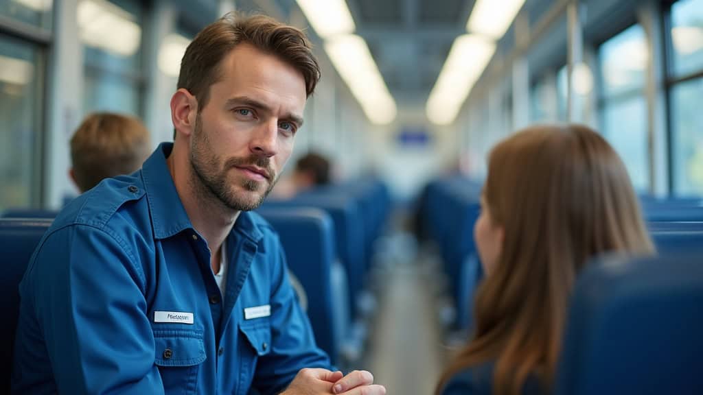 Technicien en train d