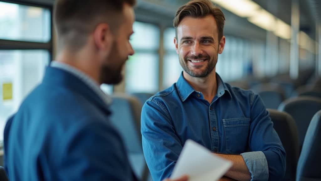 Technicien en train d