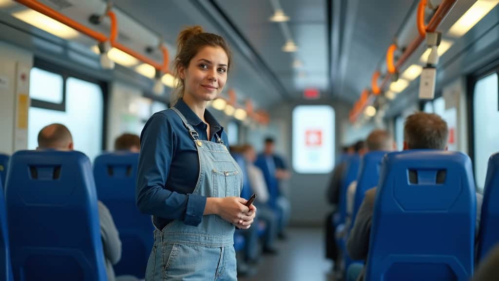 Technicien en train d