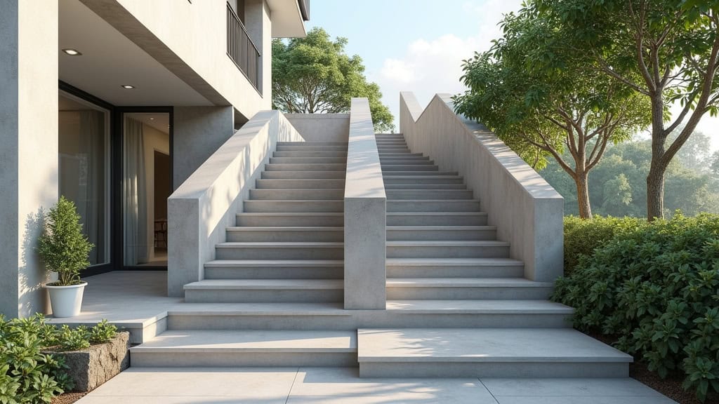 Monte-escalier extérieur installé à l