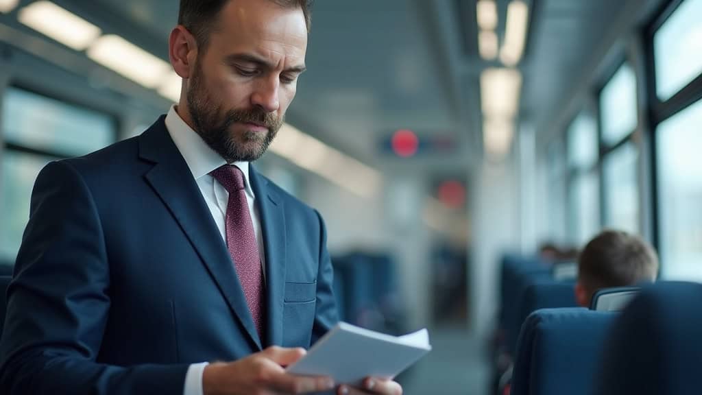 Technicien en train d