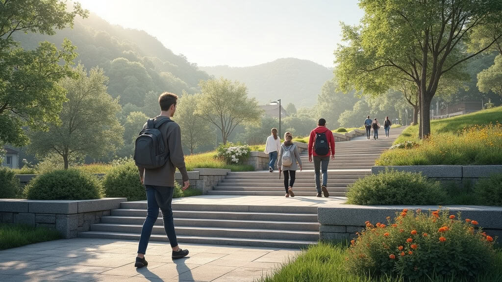 Personne âgée utilisant un monte escalier à Luçon