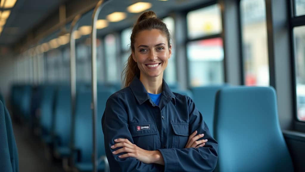 Technicien en train d