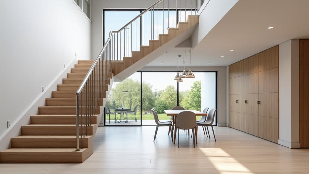 Gamme de monte-escaliers modernes et personnalisables présentés dans un showroom, avec différents coloris de sièges et types de rails