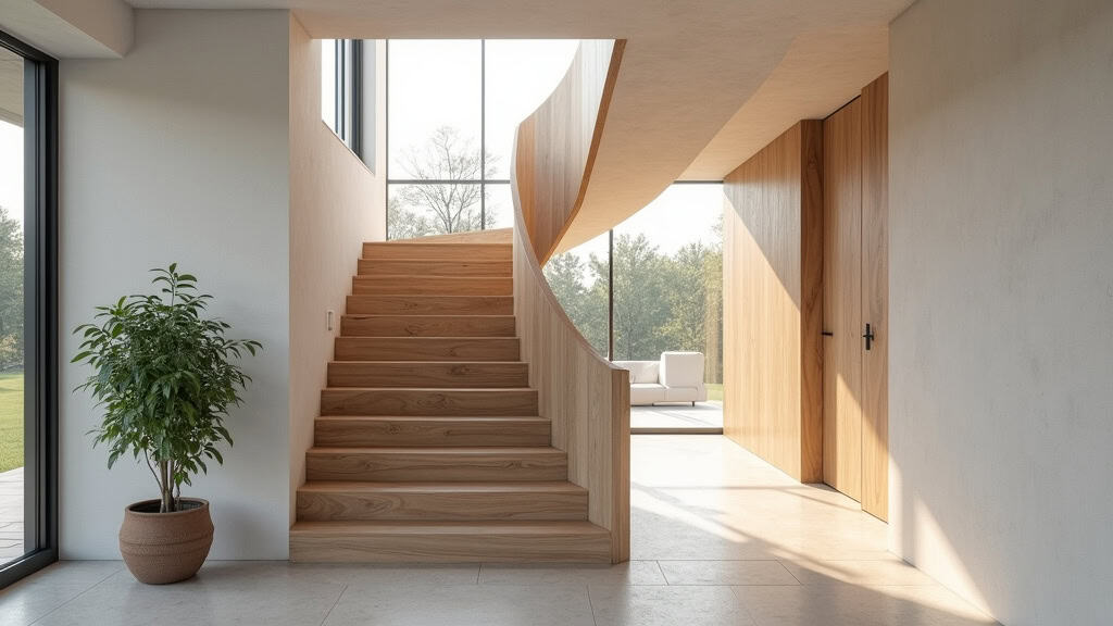 Monte-escalier tournant installé dans un intérieur à Marignane