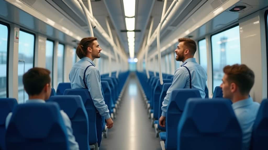 Technicien en train d