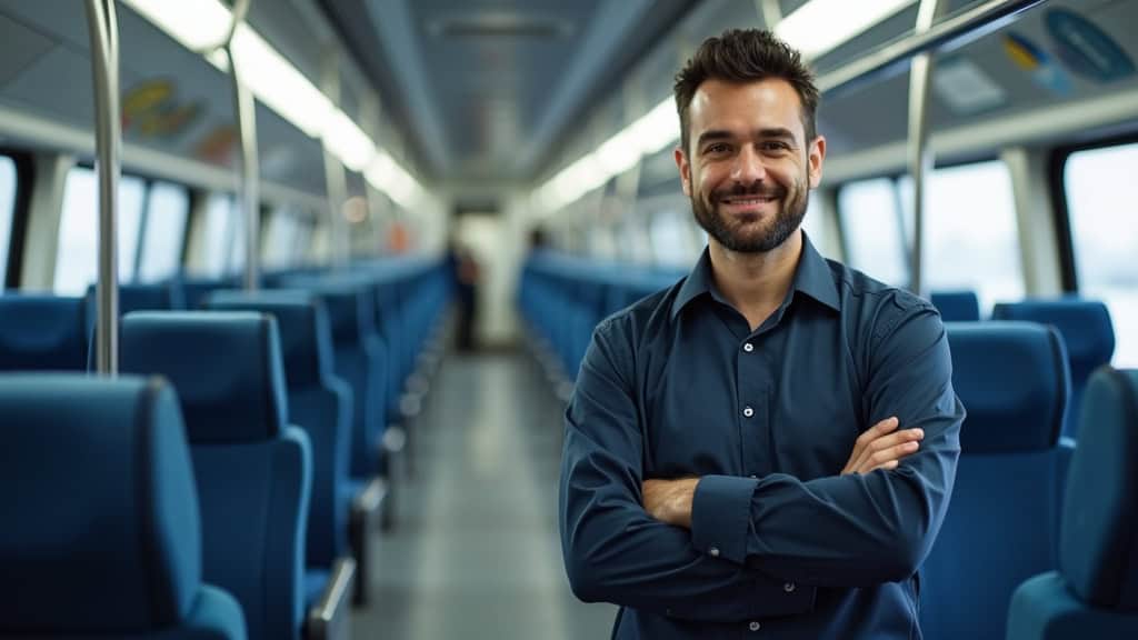 Technicien en train d