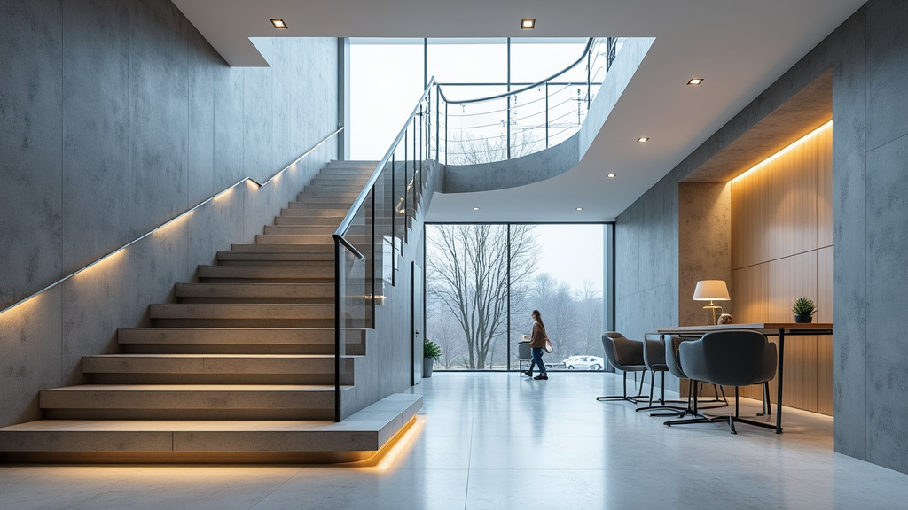 Monte-escalier moderne avec commandes numériques et connectivité à Saint-Lyphard