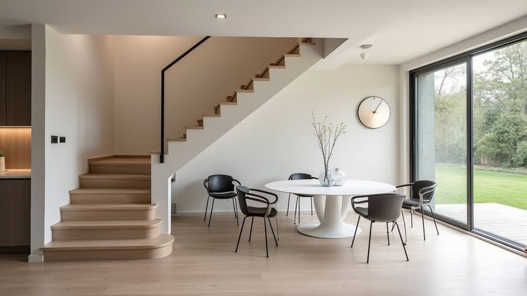 Monte-escalier tournant en fonctionnement dans une maison de Molsheim