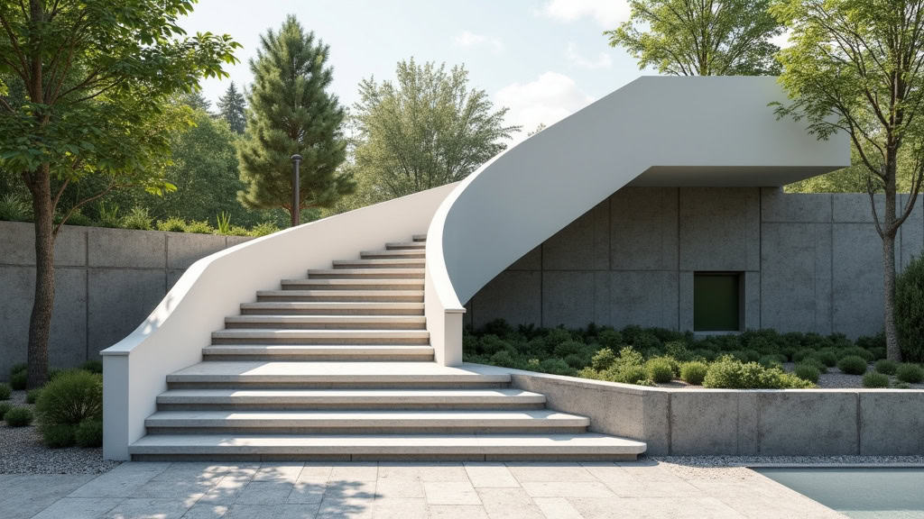 Monte-escalier extérieur installé sur les marches d