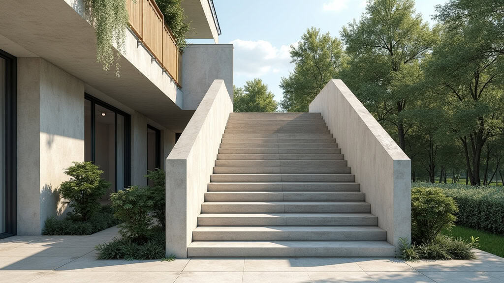 Monte-escalier extérieur installé sur les marches d