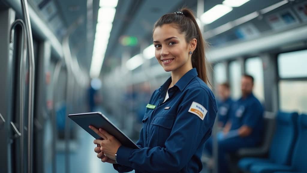 Technicien professionnel en train d