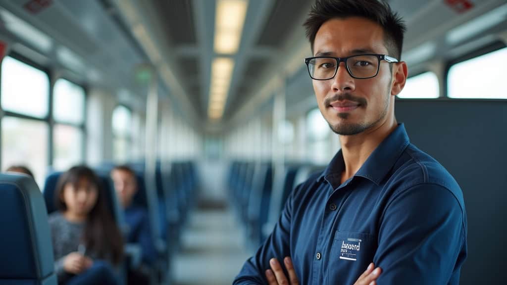 Technicien en train d