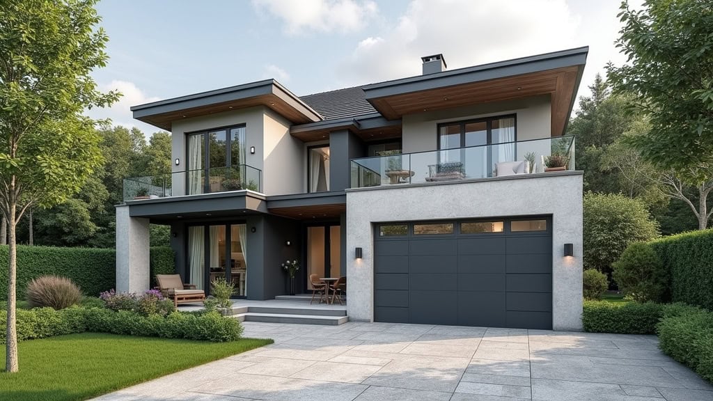 Monte-escalier extérieur installé devant une maison à Moult-Chicheboville