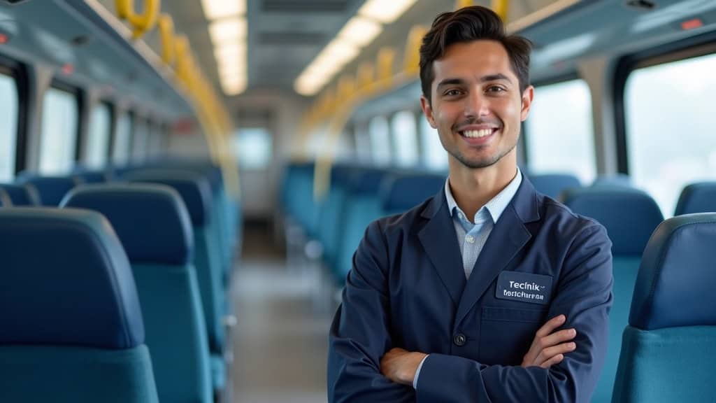 Technicien en train d