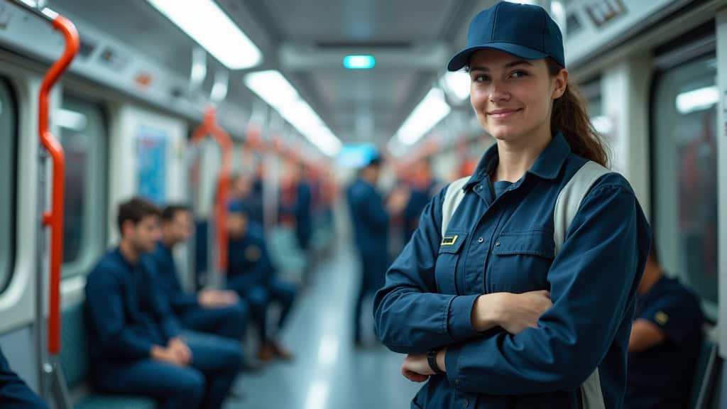 Technicien en train d