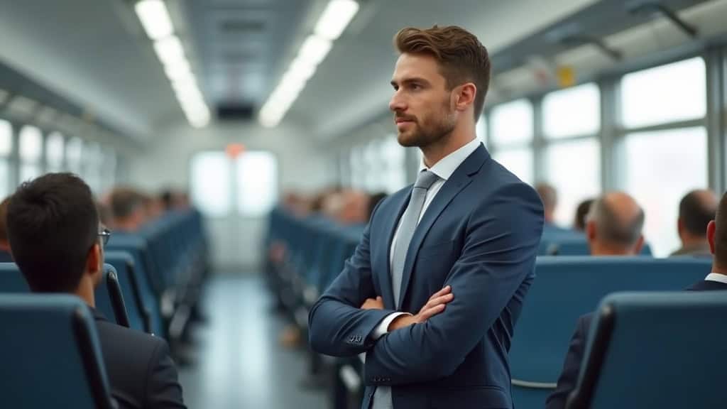 Professionnel en train d