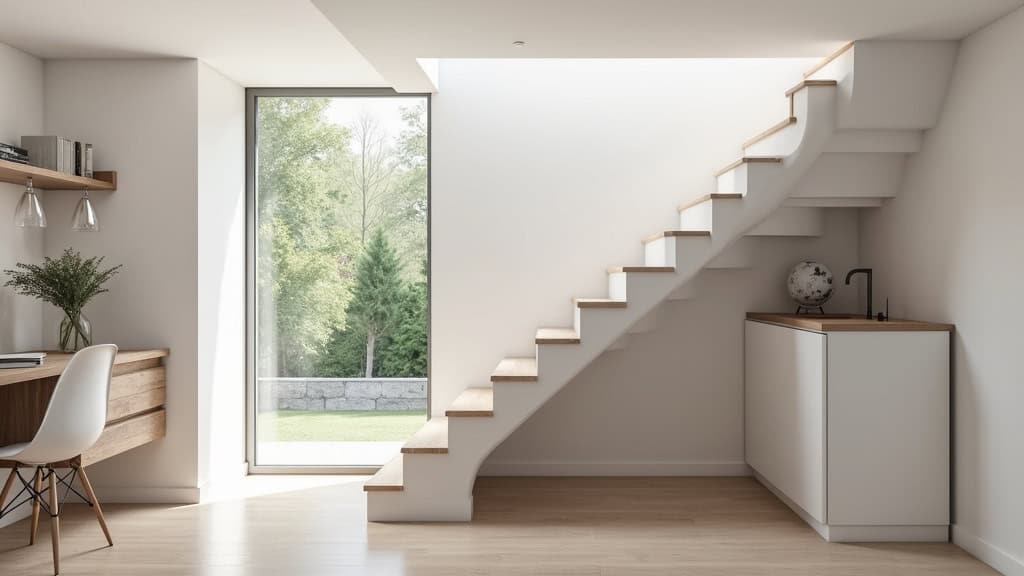 Installation d’un monte-escalier courbe dans une maison à Nézel