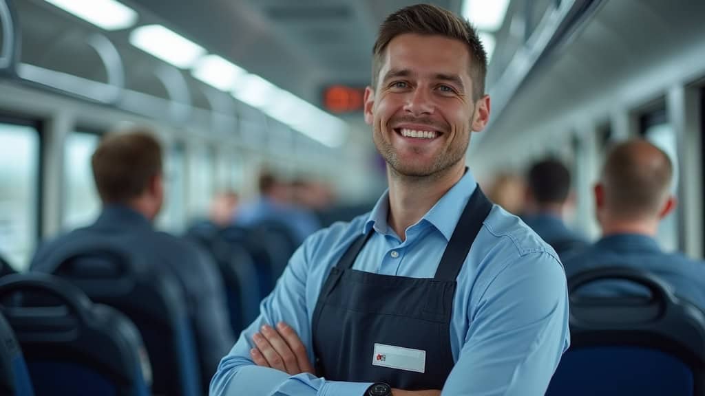 Technicien en train d