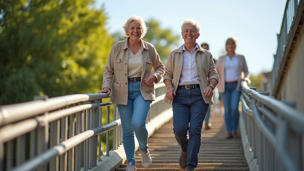 Personne âgée utilisant un monte-escalier à Ozoir-la-Ferrière avec plaisir et sécurité