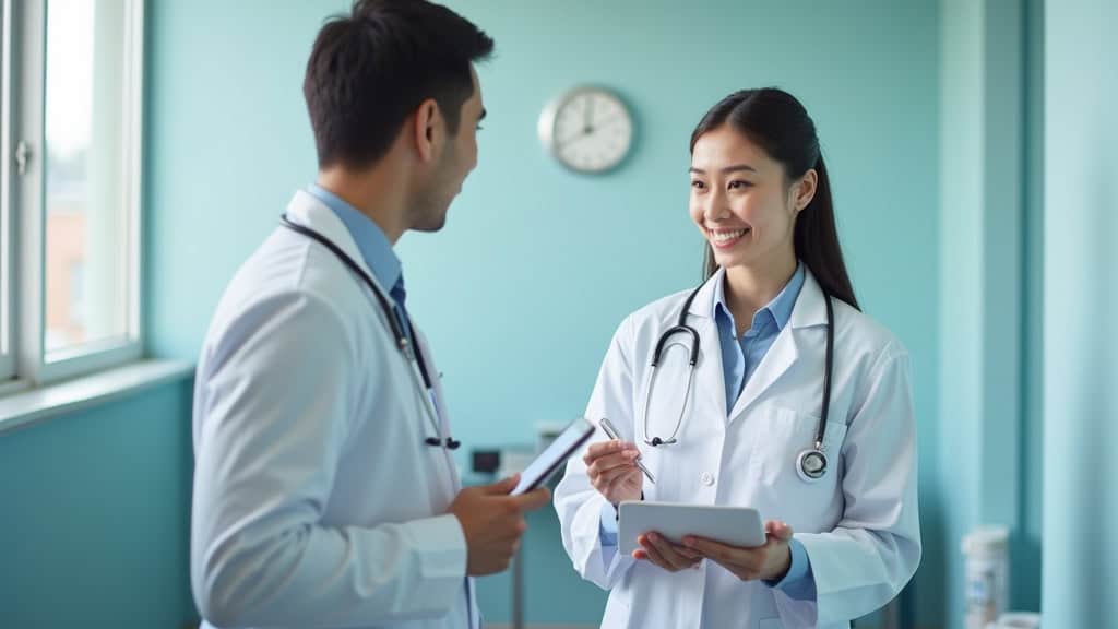 Professionnel en train de faire un diagnostic gratuit d