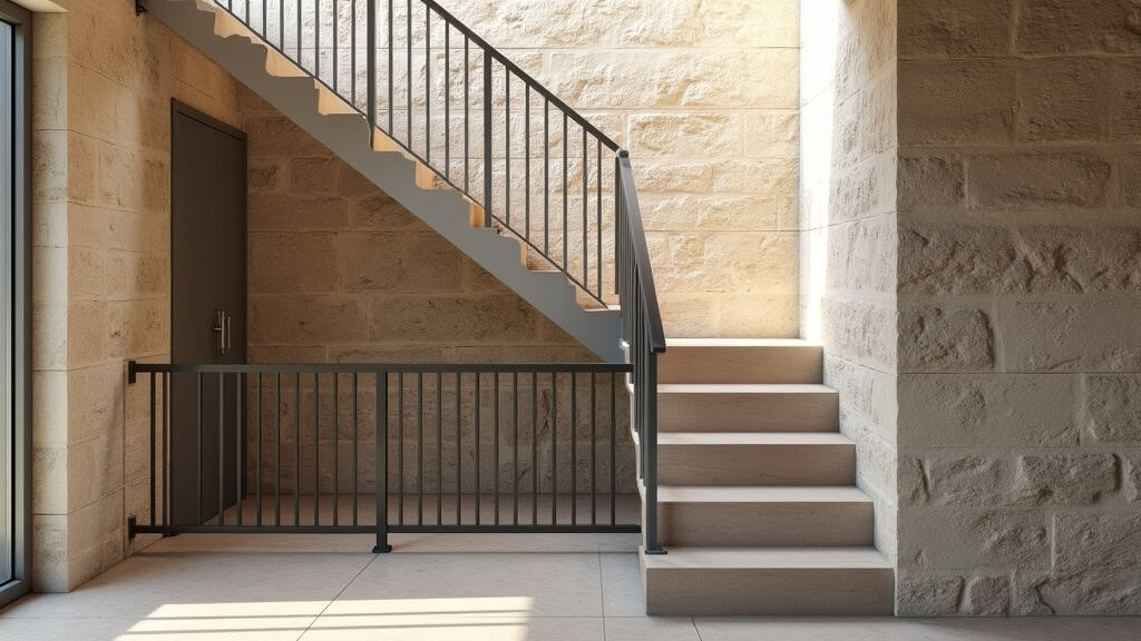 Monte-escalier installé sur un escalier en pierre ancienne à Pierres, avec un siège discret et un rail finement intégré, harmonieusement intégré à l’architecture locale