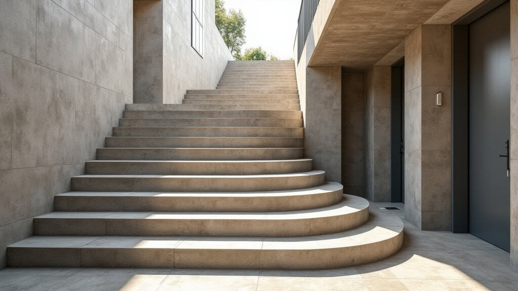 Escalier en pierre d