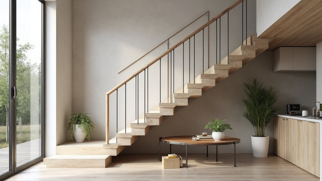 Monte-escalier installé sur un escalier en pierre à Plan-d