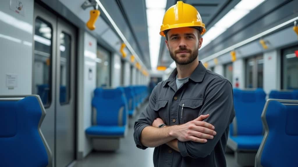 Technicien professionnel en train d