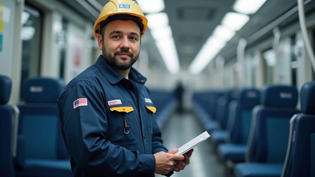 Technicien professionnel en train d