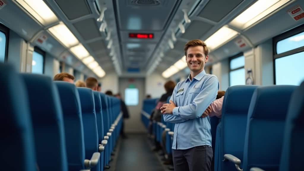 Technicien en train d