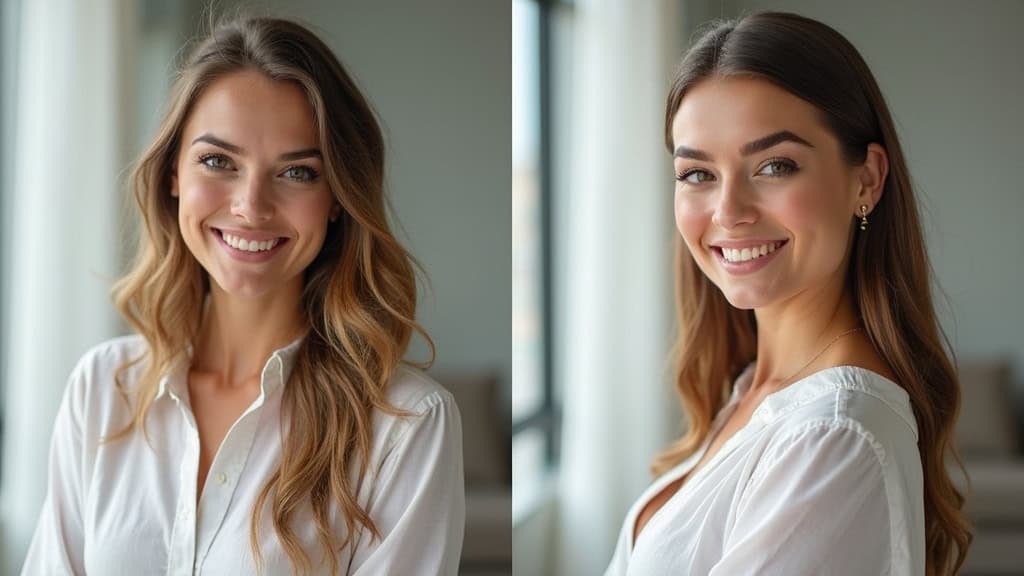 Comparaison avant-après d