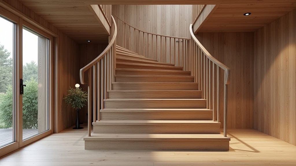 Monte-escalier droit installé sur un escalier en bois dans une maison traditionnelle de Royat