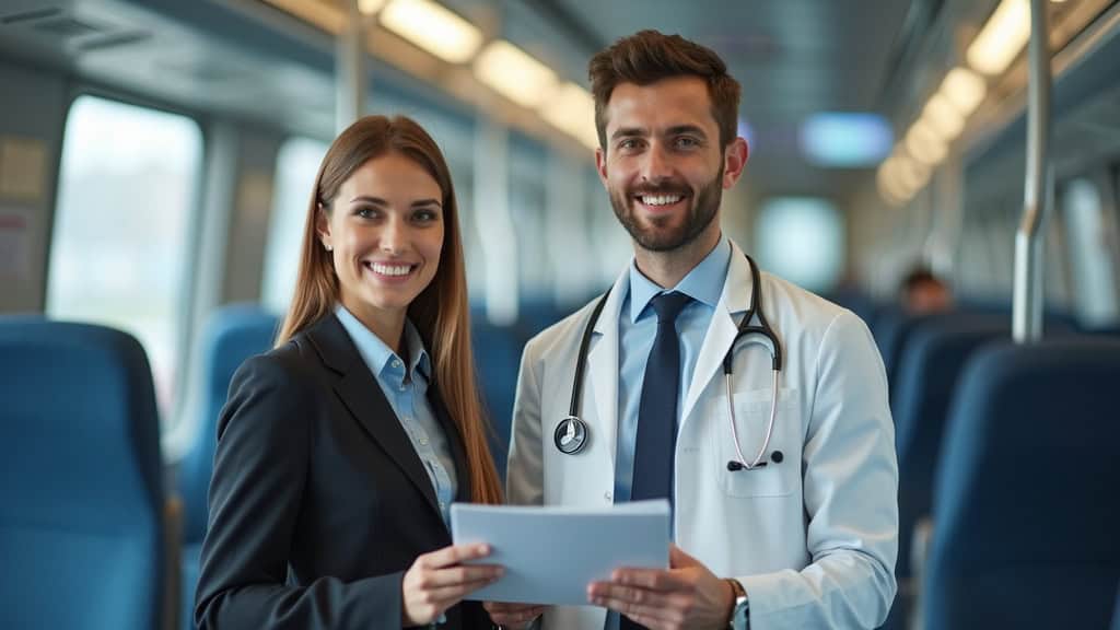 Professionnel en train d