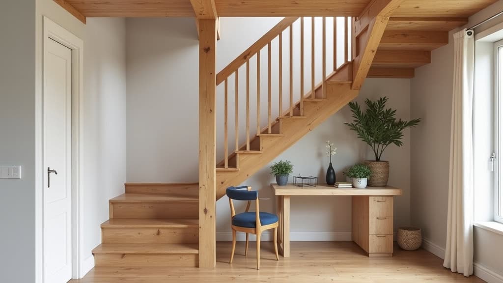 Monte-escalier droit installé sur un escalier en bois dans une maison typique de Saint-Caprais-de-Bordeaux