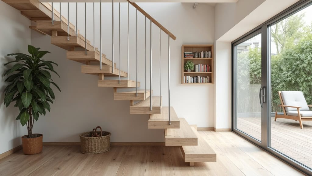 Monte-escalier courbe installé à l