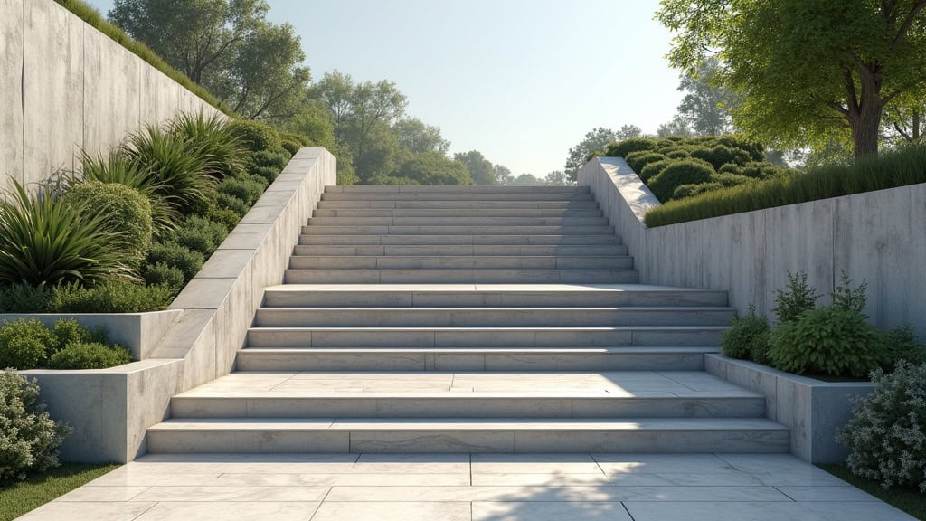 Monte-escalier extérieur installé sur les marches d