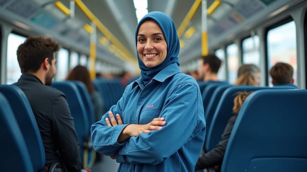 Technicien en train d