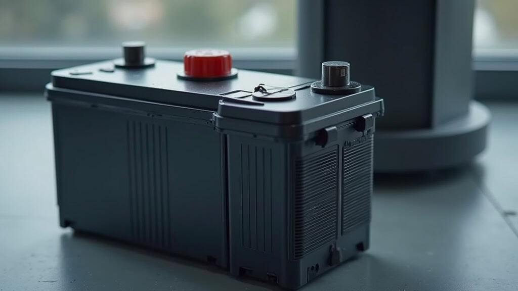 Détail de la batterie de secours d