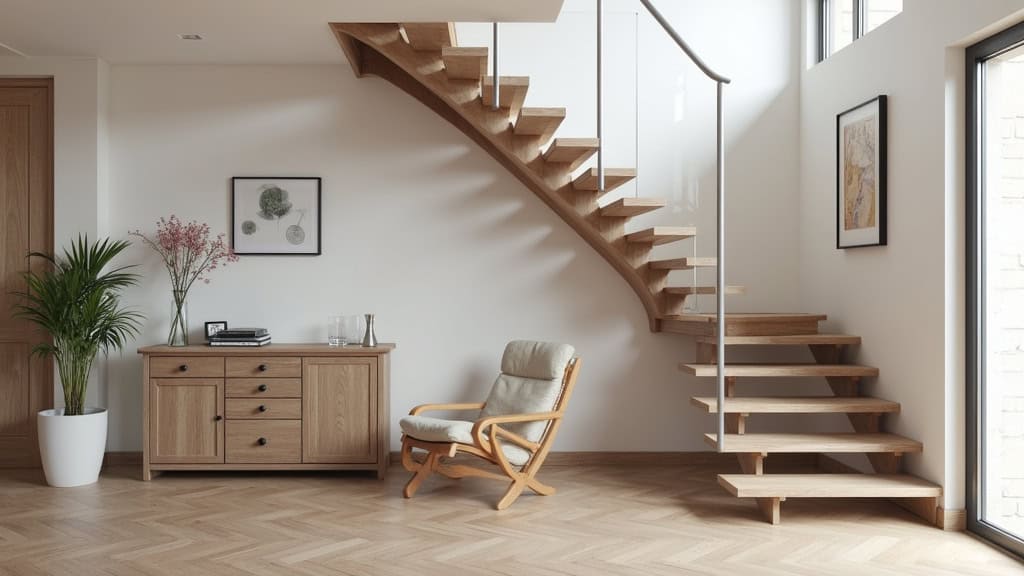 Monte-escalier droit installé sur un escalier rectiligne à Saint-Léger-des-Vignes