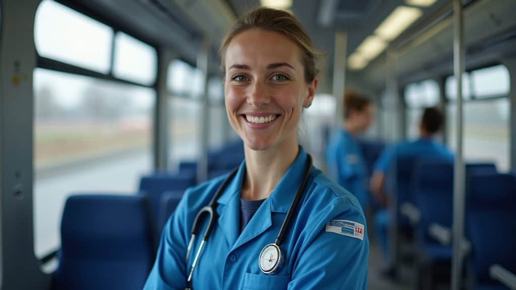 Technicien en train d