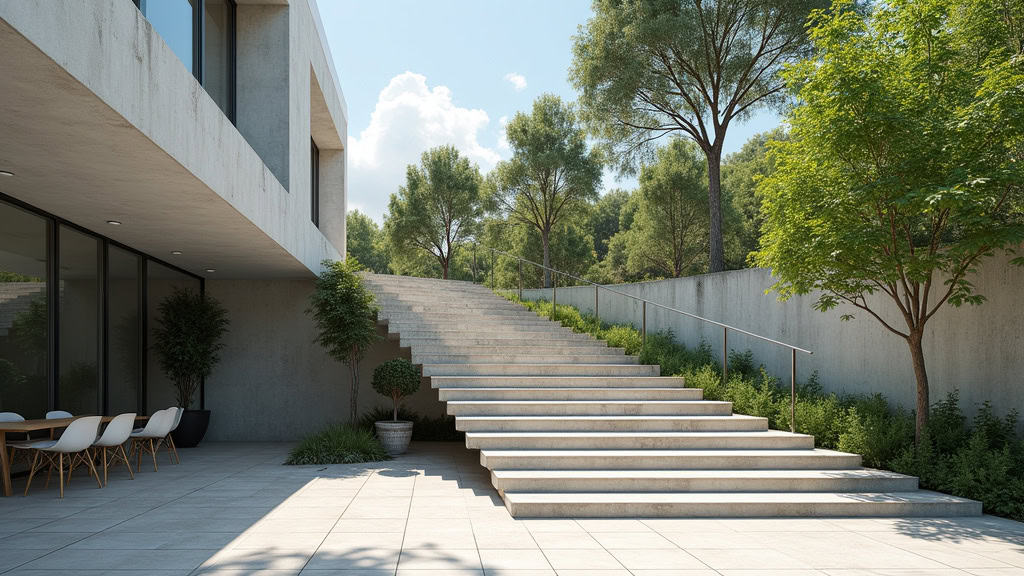 Monte-escalier extérieur installé à l