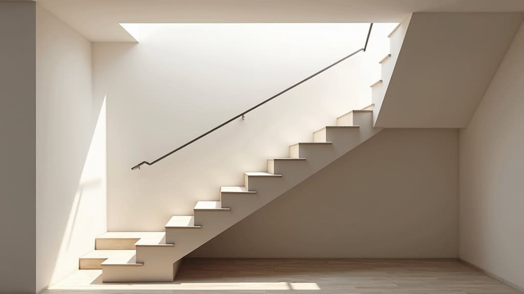 Monte-escalier installé dans un escalier intérieur d
