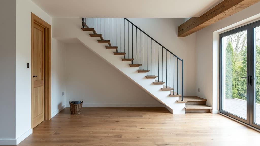 Monte-escalier droit installé dans une maison à Saint-Pierre-en-Faucigny