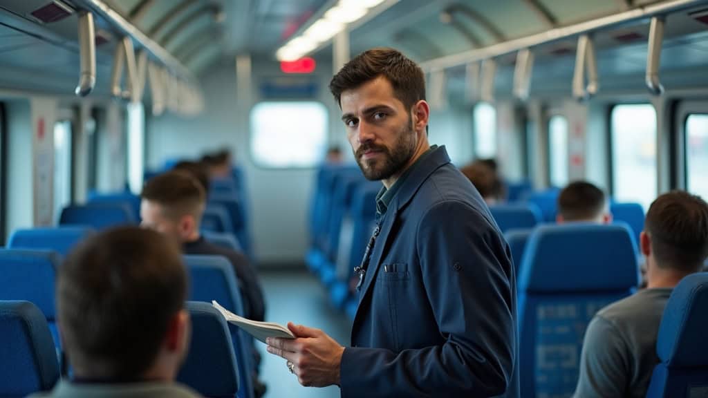 Technicien en train d